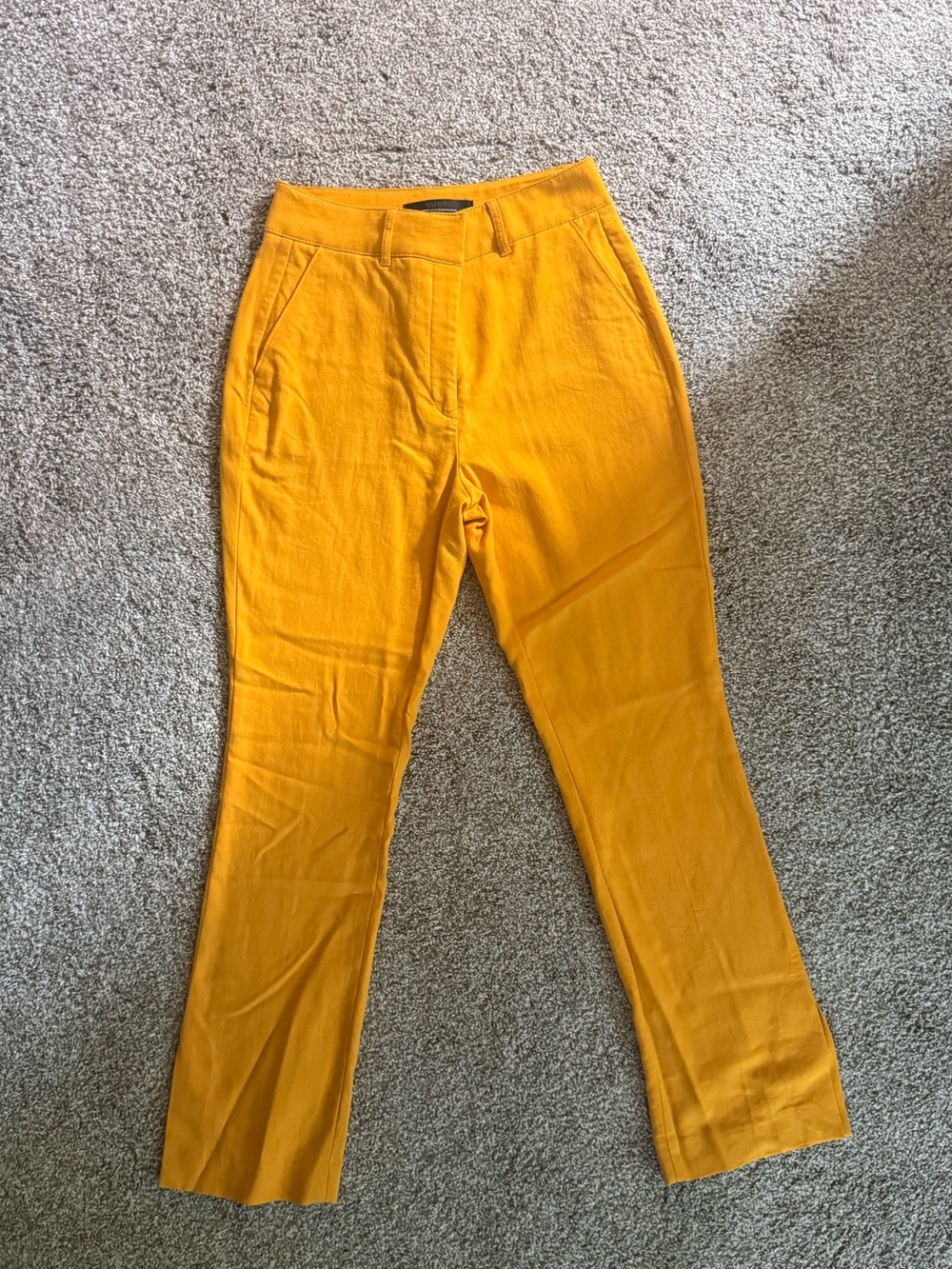 Women’s Mustard Yellow Linen Pants